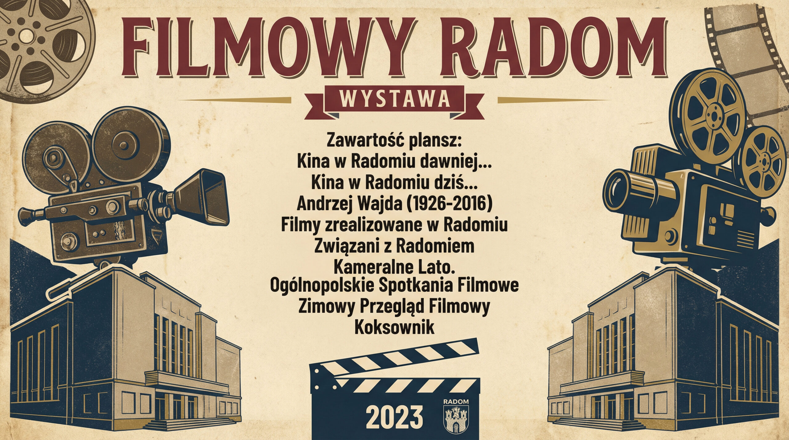 Plakat reklamujący wystawę, pt. 