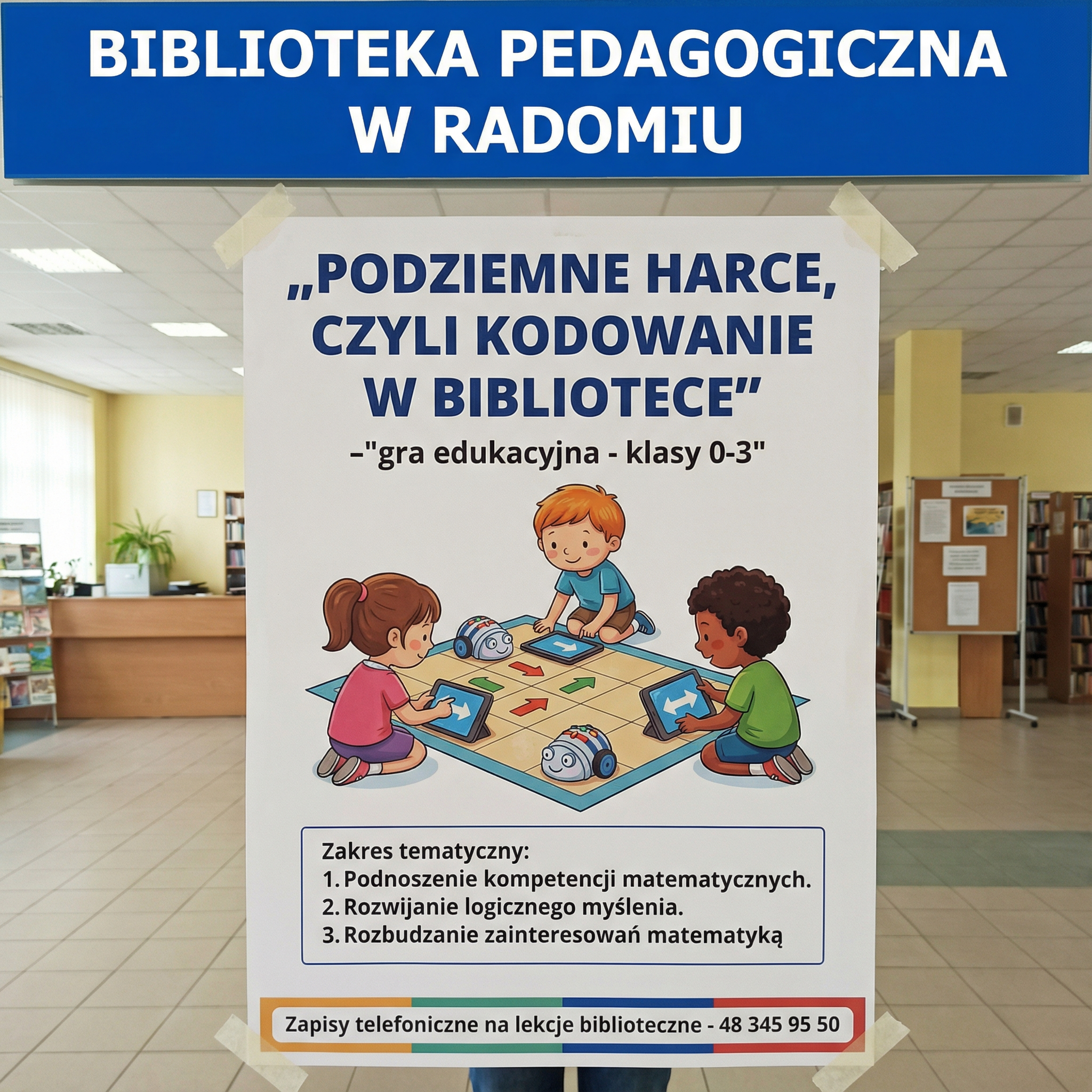 Infografika - gra biblioteczna - Kodowanie w bibliotece