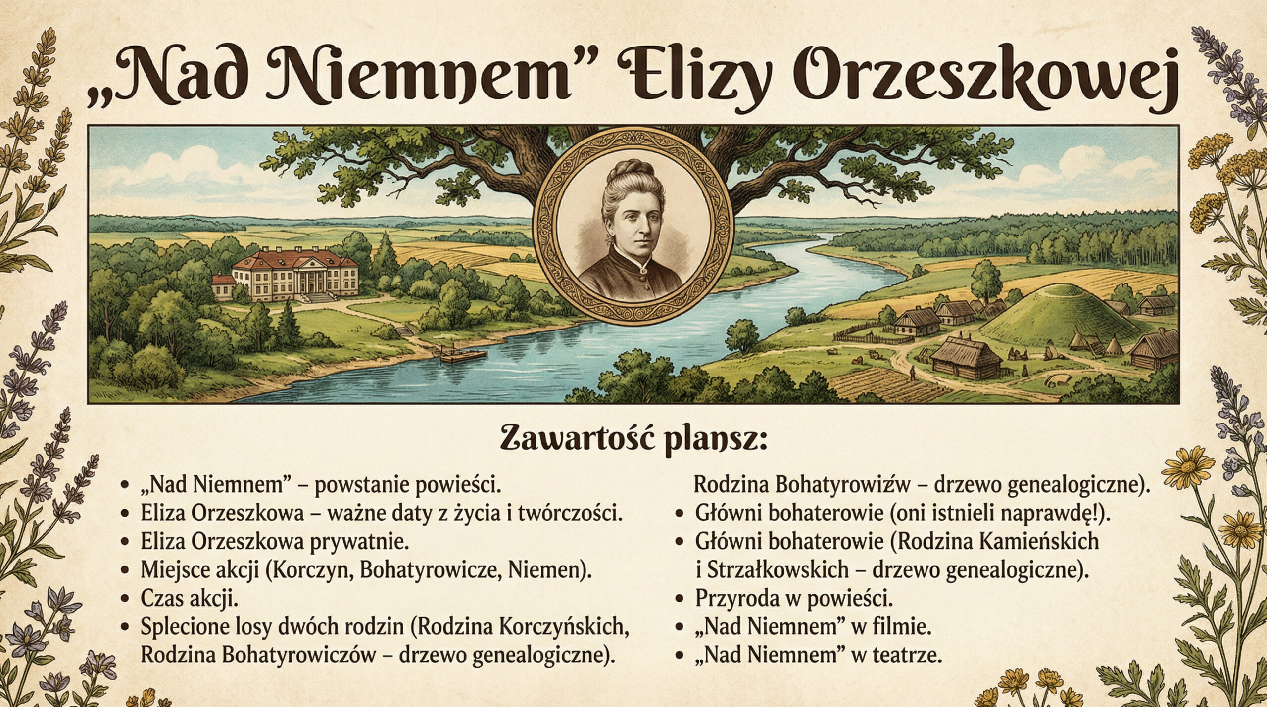Infografika - plakat reklamujący wystawę pt. 