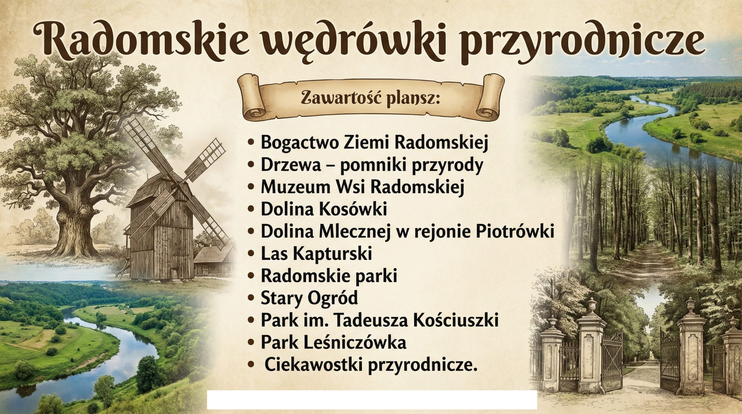 Infografika - plakat reklamujący wystawę pt. 