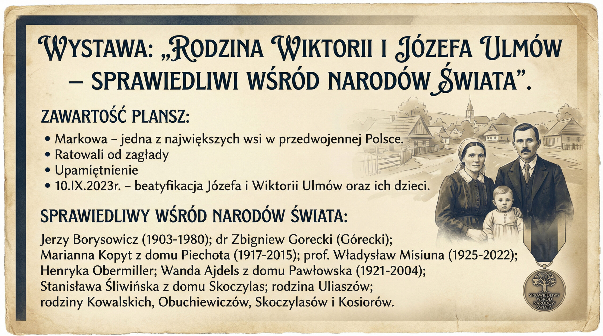 Plakat reklamujący wystawę pt. 