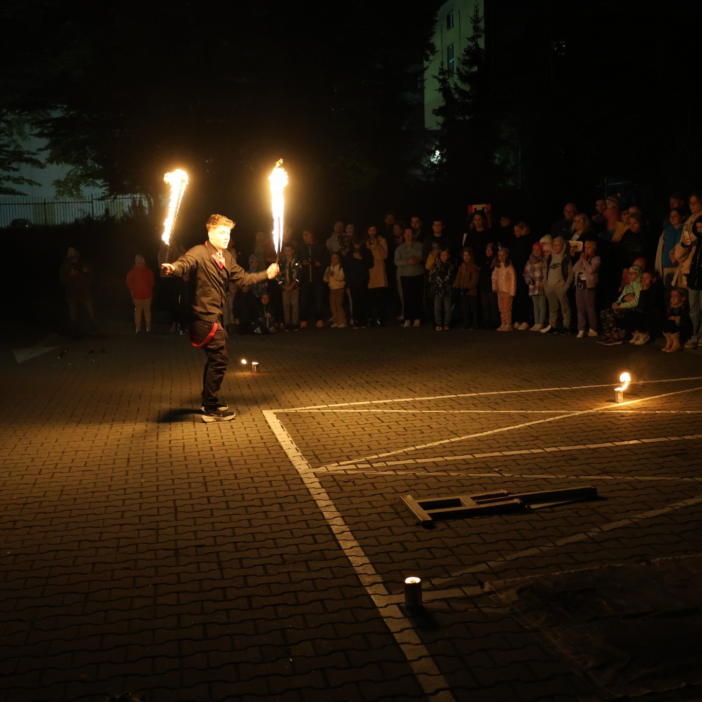 Pokaz sztucznych ogni podczas Nocy Bibliotek
