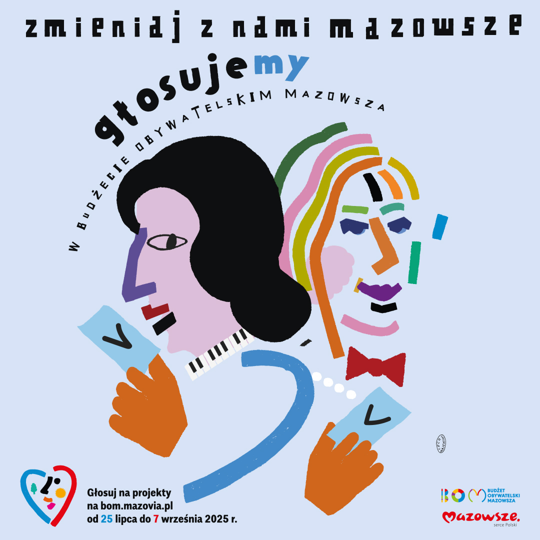 Plakat promujący głosowanie w ramach BOM