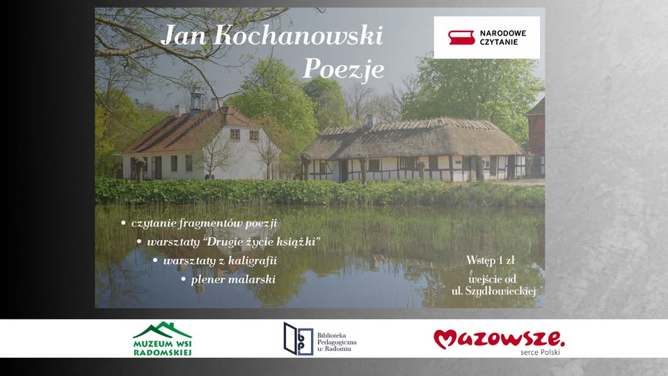 Plakat promujący wydarzenie - Narodowe Czytanie 2025