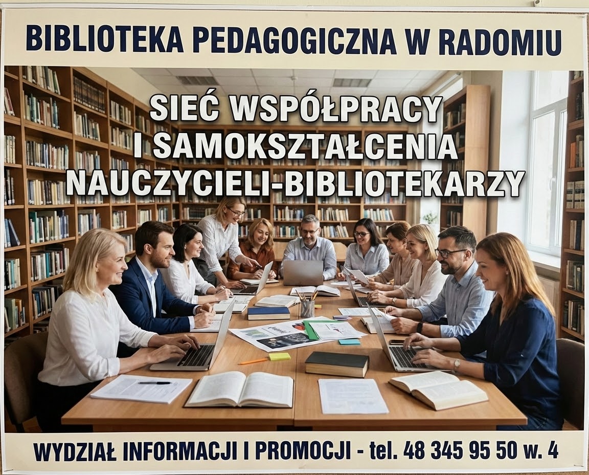 infografika - sieć współpracy nauczycieli-bibliotekarzy.