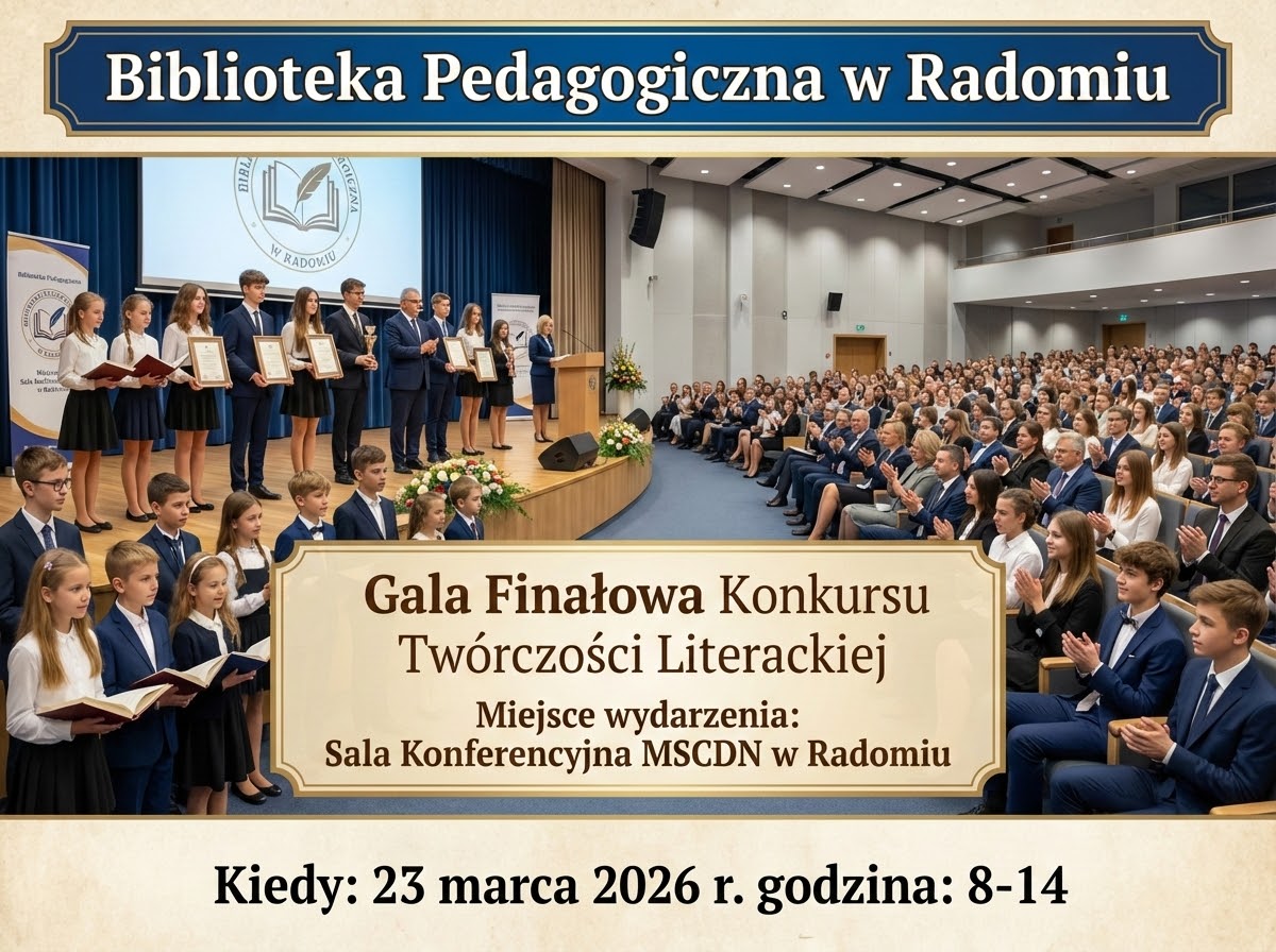 infografika: gala finałowa konkursu twórczości literackiej.