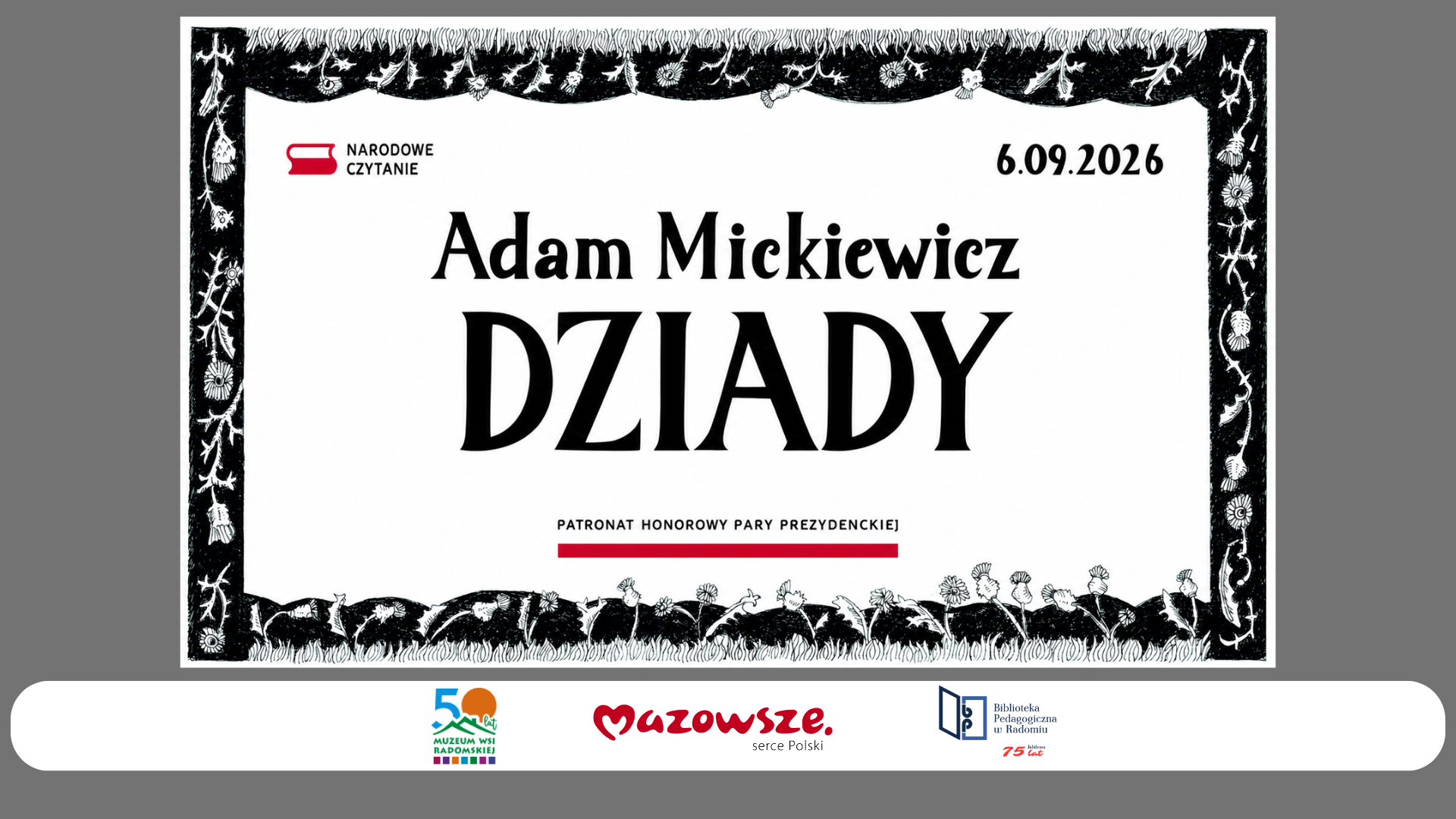 Narodowe Czytanie 2026.