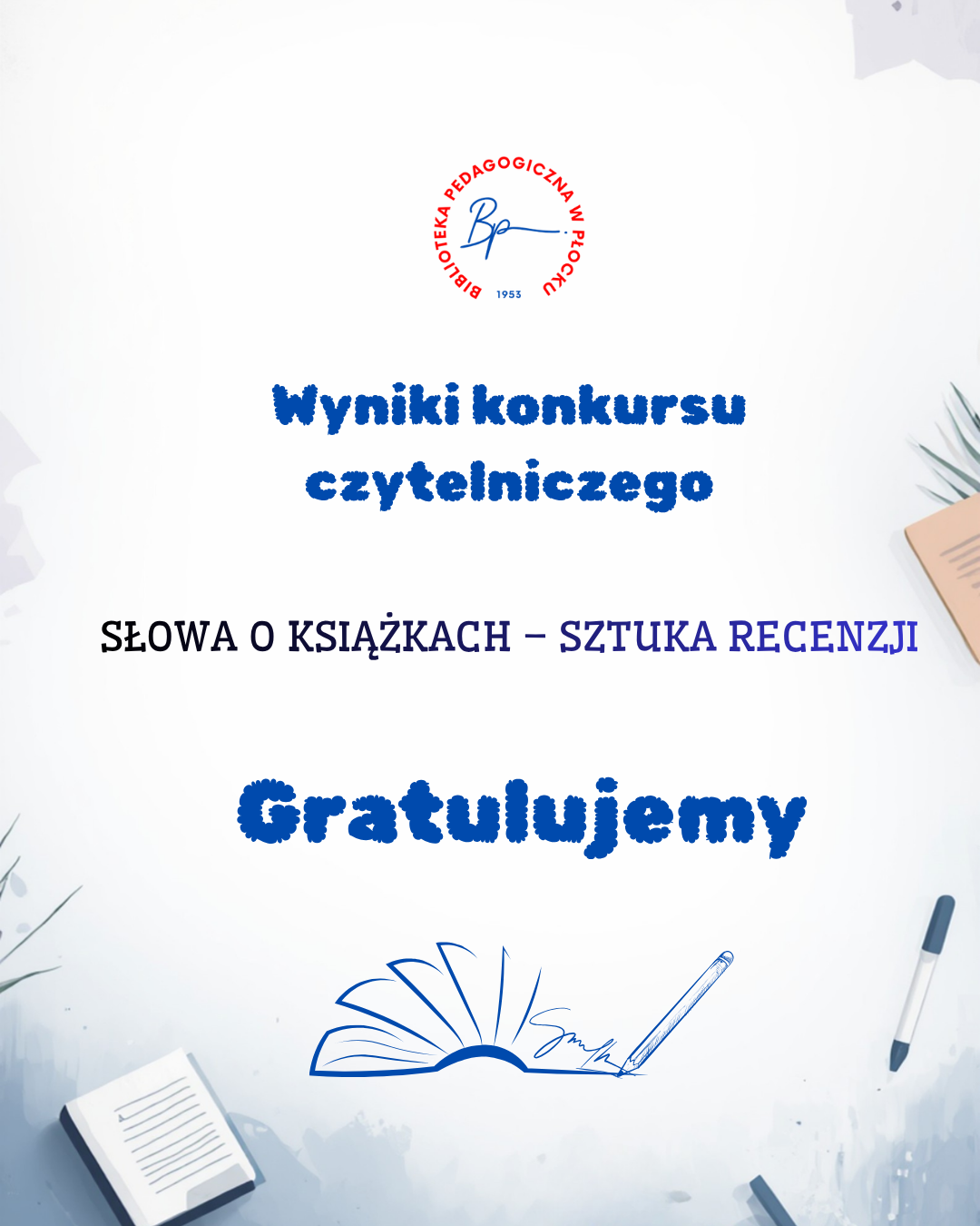 Kopia – Kopia – Post na 11 lutego Plakat -Konkurs Słowa o książkach