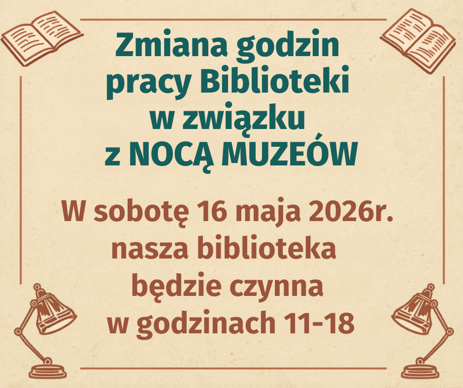 zmiana godzin NOC MUZEÓW