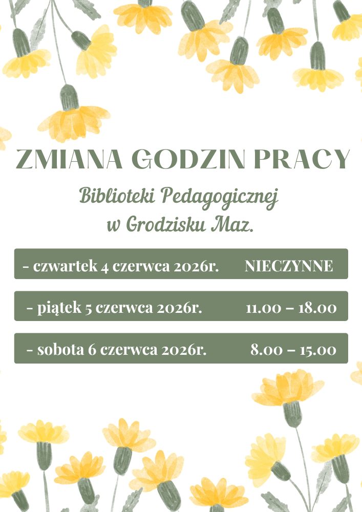 Zmiana godzin pracy